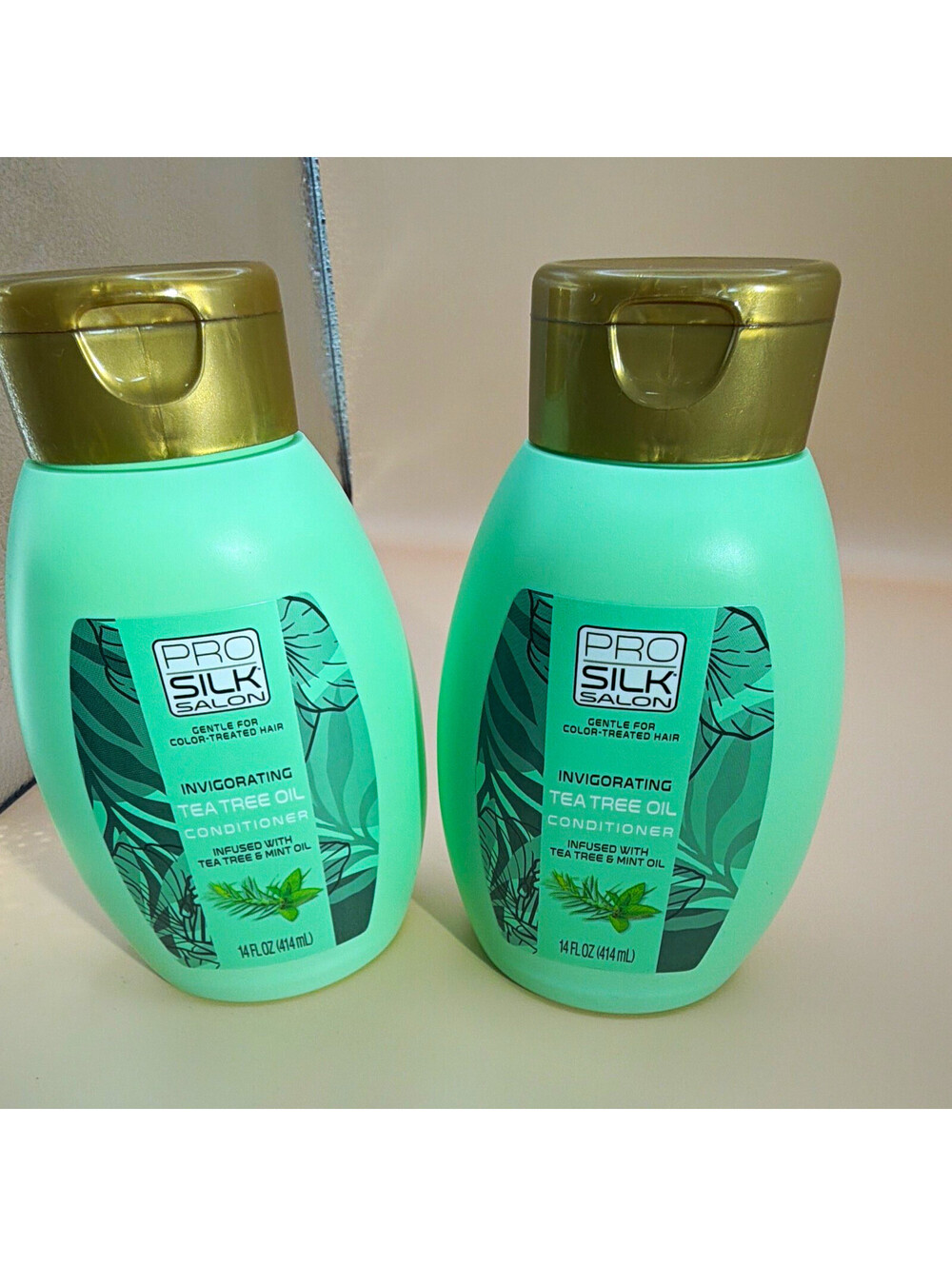 PRO SILK SALON Tea Tree Oil Conditioner, Mint Peppermint, 14 fl oz, Moisturizing